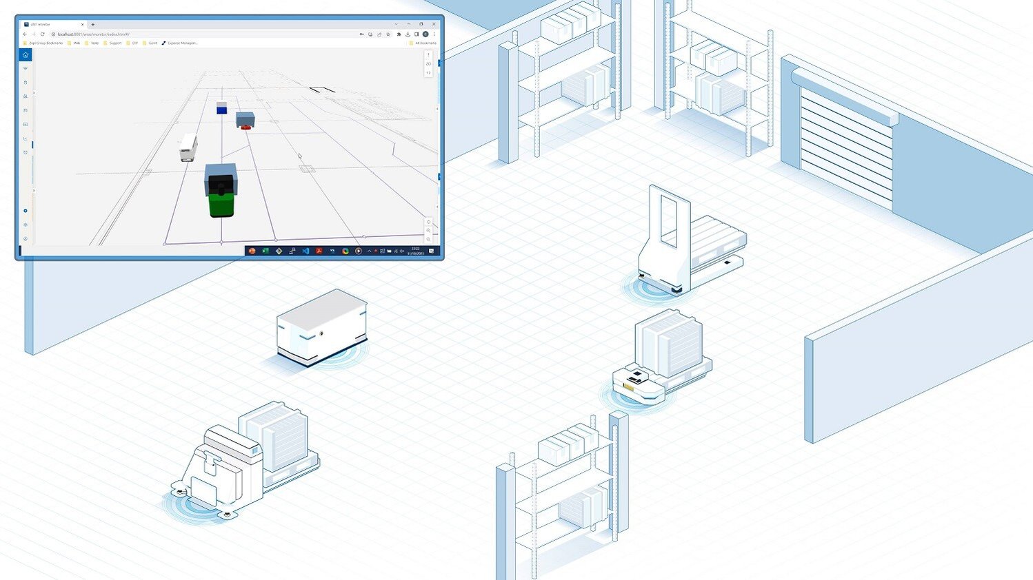 ANT server agv amr fleet controller